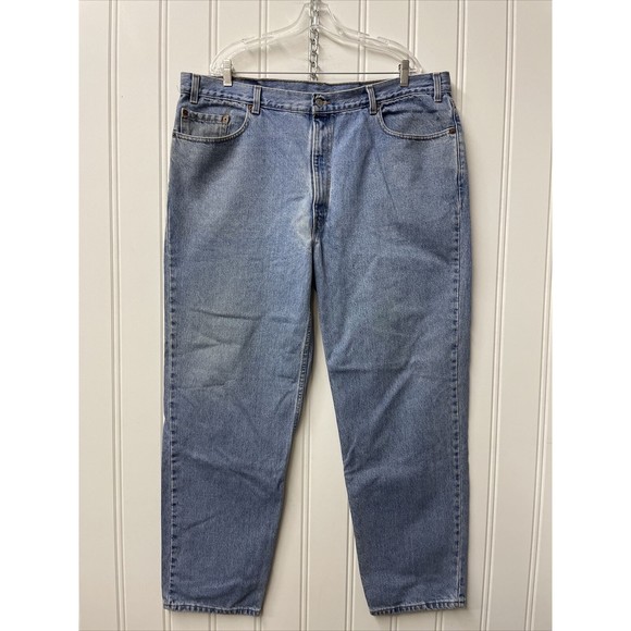 Vintage Levis 550 Jeans Mens 44x32 Relaxed Fit Made in USA‎ Grunge - Picture 1 of 10